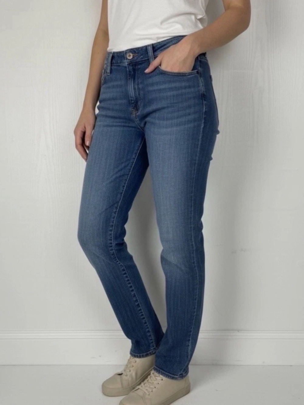 LL bean Favorite Fit Classic High-Rise Blue Women’s 16 Tall Jeans